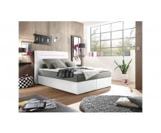 JUSTyou Concord Cama Box Spring 140x200 cm Plateado
