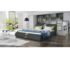JUSTyou Callisto Cama tapizada Gris 180x200