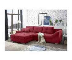 JUSTyou Oklahoma Sofá esquinero Rojo