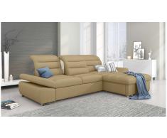 JUSTyou Helia Sofa esquinero Cafe Tejido estructurado