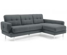 JUSTyou Chayma Sofá esquinero Velour Antracita