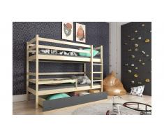 JUSTyou Nodi Litera Pino Grafito 80x185 cm