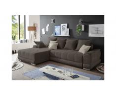 JUSTyou Denver Sofá esquinero Marrón Beige