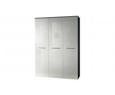 JUSTyou BOG Armario 190x135x55 Wengué Blanco