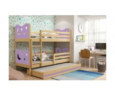 JUSTyou Ola con cama supletoria Litera Pino
