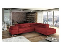 JUSTyou TUNIS Sofá esquinero cajones Rojo
