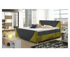 JUSTyou Velvet Cama Box Spring Antracita 180x200