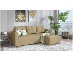 JUSTyou Livenza Sofá Caffellatte Tejido estructurado