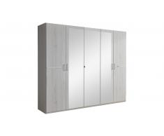 JUSTyou Louise Armario puerta abatible Roble Bianco