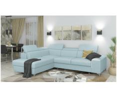 JUSTyou Caio Sofá esquina Azul Velour