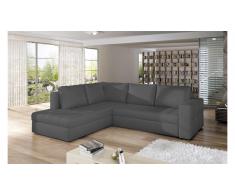 JUSTyou CAMINO Sofá esquinero Piel sintética Gris