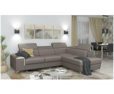 JUSTyou Caio Sofá esquina Marrón Velour