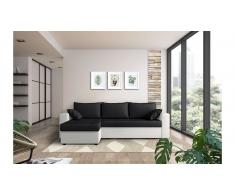 JUSTyou Anelis Sofa esquinero Blanco Negro