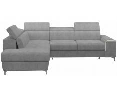 JUSTyou Caio Sofá esquina Negro Velour