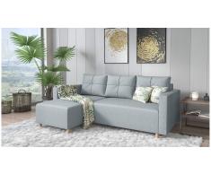 JUSTyou Livenza Sofá Gris Tejido estructurado