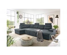 JUSTyou Tallahassee Sofa modulare Antracita