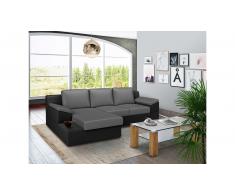 JUSTyou Radella Sofa esquinero Negro Gris