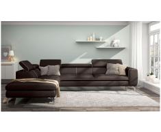 JUSTyou Alda Sofa esquinero Marron Velour