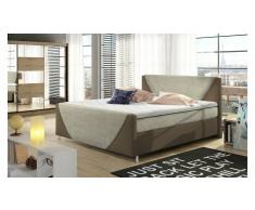 JUSTyou Velvet Cama Box Spring Crema 180x200
