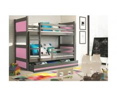 JUSTyou Lora Litera Grafito Rosa