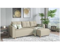 JUSTyou Livenza Sofá Beige Tejido estructurado