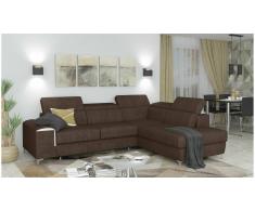 JUSTyou Caio Sofá esquina Marrón Velour