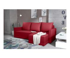 JUSTyou Tanita Sofa esquinero Rojo Cuero sintetico