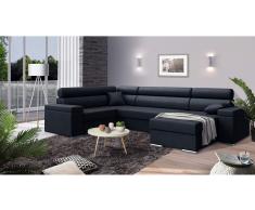 JUSTyou Coretta Conjunto de Sofa esquinero Negro I