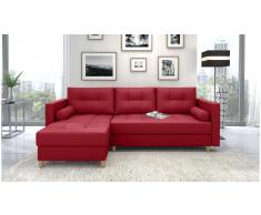 JUSTyou Nana Sofa esquinero Rojo Cuero sintetico