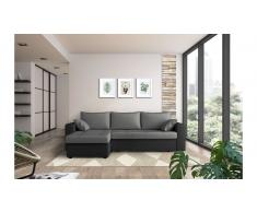JUSTyou Anelis Sofa esquinero Negro Gris