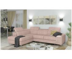 JUSTyou Caio Sofá esquina Rosa Velour