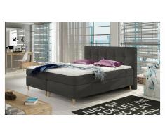 JUSTyou Eden Cama Box Spring Gris 140x200