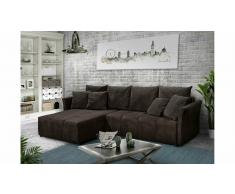 JUSTyou Phoenix Sofá esquinero Marrón