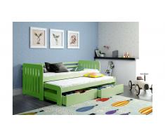 JUSTyou Briko Cama funcional Verde 80x160 cm