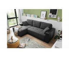 JUSTyou Alabama Sofá esquinero Antracita