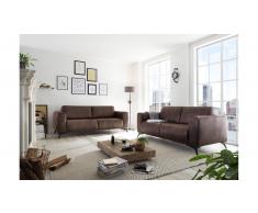 JUSTyou Alexandria Sofa de 2 plazas Marron