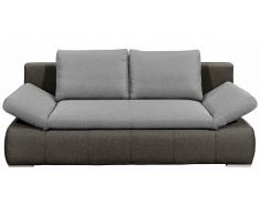 JUSTyou Hawaii Sofá Marrón Plateado