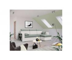 JUSTyou Emory Sofa esquinero Blanco Verde