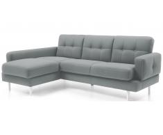 JUSTyou Chayma Sofá esquinero Estructura Azul