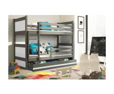 JUSTyou Lora Litera Grafito Blanco