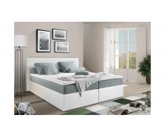JUSTyou Frankfort Cama Box Spring 140x200 Blanco Gris