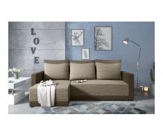 JUSTyou Kaori Sofa esquinero Marron Cuero sintetico