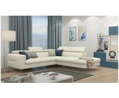 JUSTyou Diogo Sofá esquina Beige Velour