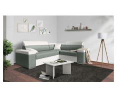 JUSTyou Tarin Sofa esquinero Blanco Verde