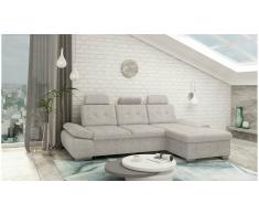 JUSTyou Carlota Sofá esquina Beige Velour