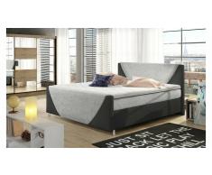 JUSTyou Velvet Cama Box Spring Blanco 160x200