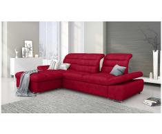 JUSTyou Helia Sofa esquinero Rojo Velour