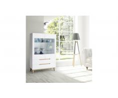 JUSTyou Memphis VI Vitrina Blanco mate