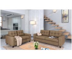 JUSTyou Linn Conjunto de sofás Café Marrón