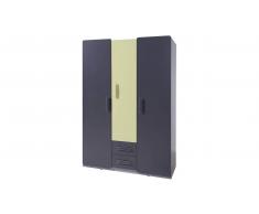 JUSTyou LIGA Armario Gris Grafito Verde
